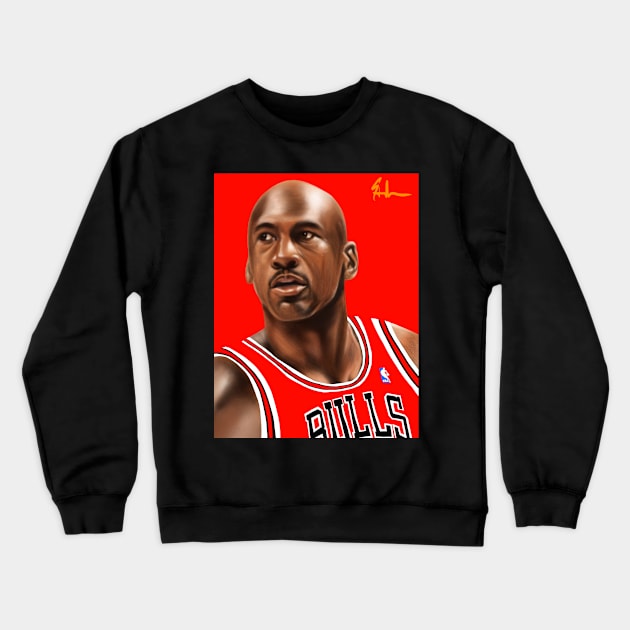 Michael Jordan Crewneck Sweatshirt by Stephen Campanella